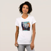 サンフランシスコの都市景観のファインアートのティー Tシャツ (正面フル)