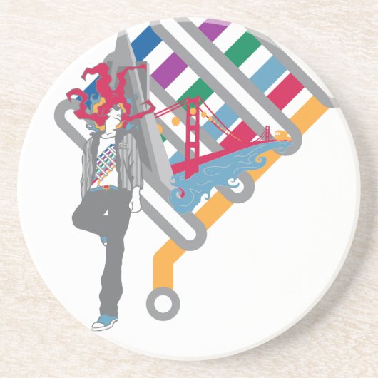 サンフランシスコの風景 コースター (正面)