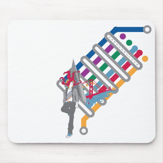 サンフランシスコの風景 マウスパッド (正面)