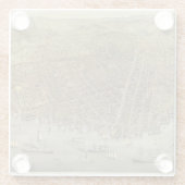 サンフランシスコの鳥目眺め ガラスコースター (裏面)