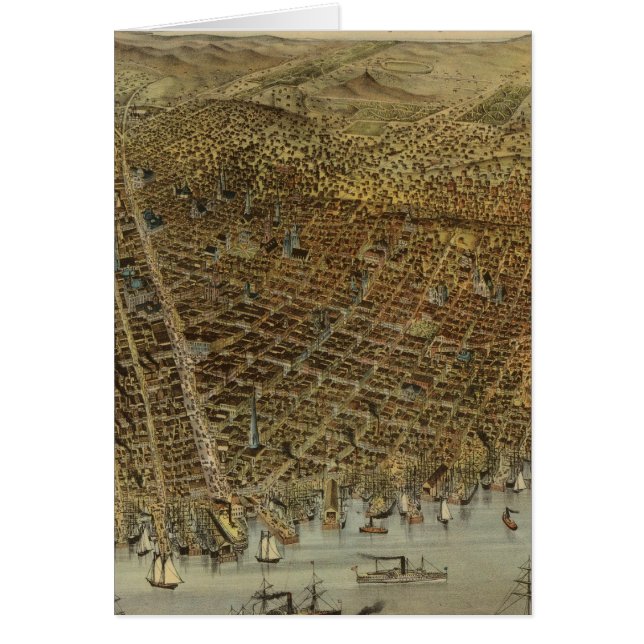 サンフランシスコの鳥瞰図 (正面)