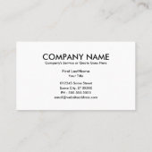 サンフランシスコの鳥瞰図 名刺 (裏面)