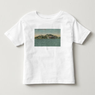 サンフランシスコのCAAlcatrazの島の刑務所の眺め トドラーTシャツ