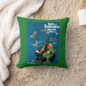 サンフランシスコのCaliforniaFishermanの波止場 クッション (ブランケット)