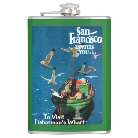 サンフランシスコのCaliforniaFishermanの波止場 フラスク (正面)
