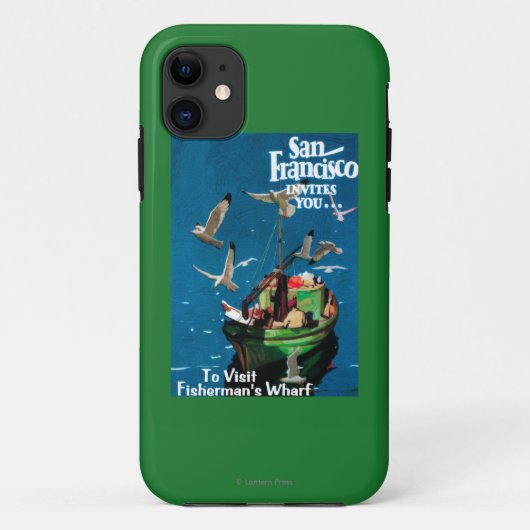 サンフランシスコのCaliforniaFishermanの波止場 Case-Mate iPhoneケース (裏面)
