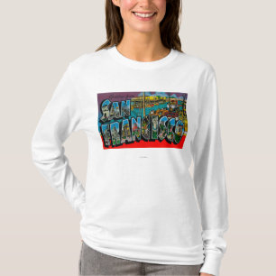 サンフランシスコのCaliforniaLargeの手紙場面 Tシャツ