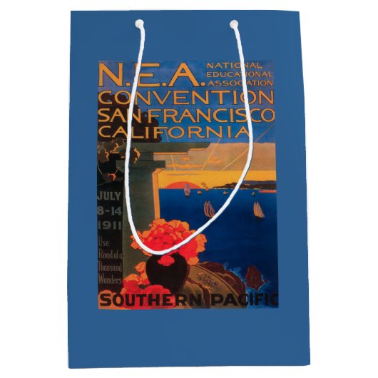 サンフランシスコのCaliforniaN.E.A.の大会 ミディアムペーパーバッグ (正面)