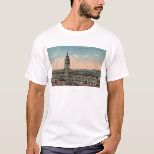 サンフランシスコのCAUnionのフェリーターミナルの建物 Tシャツ (正面)