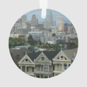 サンフランシスコはがきロウシティシーン写真 オーナメント (裏面)