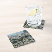 サンフランシスコはがきロウシティシーン写真 スクエアペーパーコースター (インサイチュ)
