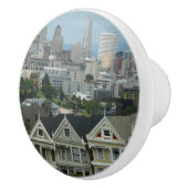 サンフランシスコはがきロウシティシーン写真 セラミックノブ (右)