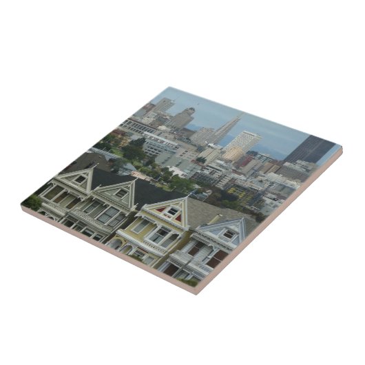 サンフランシスコはがきロウシティシーン写真 タイル (側面)