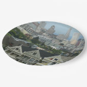 サンフランシスコはがきロウシティシーン写真 ペーパープレート (アングル)