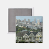 サンフランシスコはがきロウシティシーン写真 マグネット (正面/裏面)