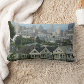 サンフランシスコはがきロウシティシーン写真 ランバークッション (ブランケット)