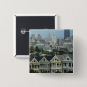 サンフランシスコはがきロウシティシーン写真 缶バッジ (正面&裏面)