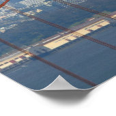 サンフランシスコはゴールデンゲートブリッジを通って見た。 ポスター (角)