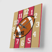 サンフランシスコはフットボールの柱時計を着色します スクエア壁時計 (傾斜)