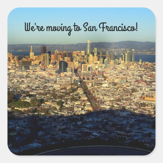 サンフランシスコへの移行ツインピーク#1スタンプ スクエアシール (正面)