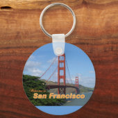 サンフランシスコへようこそ – ゴールデンゲートブリッジ キーホルダー (正面)