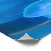 サンフランシスコアクアリウムクラゲ0925アートプリント ポスター (角)