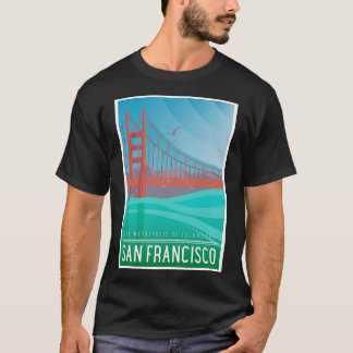 サンフランシスコアールデコ新しい旅行P Tシャツ