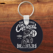 サンフランシスコカフェレーサーモーターカリフォルニア キーホルダー (正面)