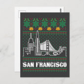サンフランシスコカリフォルニアの醜いクリスマス ポストカード (正面/裏面)