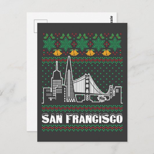 サンフランシスコカリフォルニアの醜いクリスマス ポストカード (正面/裏面)