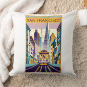 サンフランシスコカリフォルニアアールデコ クッション (ブランケット)