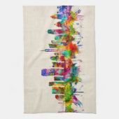 サンフランシスコカリフォルニアスカイライン キッチンタオル (縦)