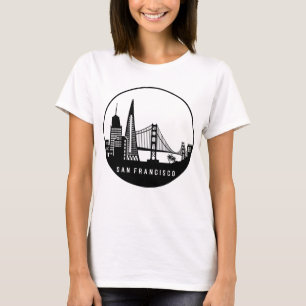 サンフランシスコカリフォルニアスカイライン Tシャツ