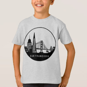 サンフランシスコカリフォルニアスカイライン Tシャツ