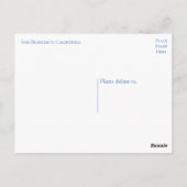 サンフランシスコカリフォルニア州ゴールデンゲートブリッジ ポストカード (裏面)