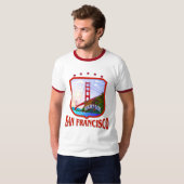 サンフランシスコカリフォルニア Tシャツ (正面フル)