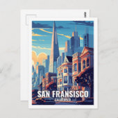 サンフランシスコカリフォルニアUSA有名な旅行の場所 ポストカード (正面/裏面)