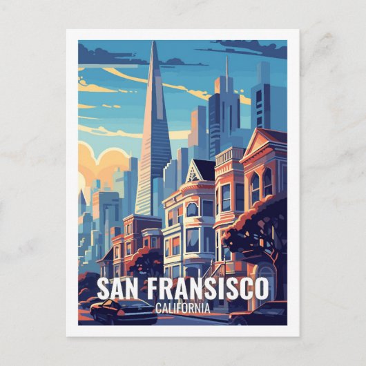 サンフランシスコカリフォルニアUSA有名な旅行の場所 ポストカード (正面)