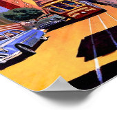 サンフランシスコケーブルカーレトロヴィンテージトラベル ポスター (角)