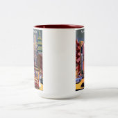 サンフランシスコケーブルカーレトロヴィンテージ ツートーンマグカップ (中央)