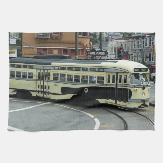 サンフランシスコケーブルカー キッチンタオル (横)