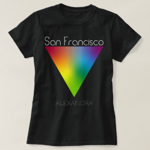 サンフランシスコゲイLGBT同性愛者レインボートライアングル名 Tシャツ