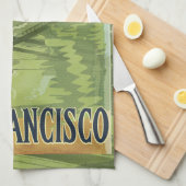 サンフランシスコゴールデンゲートブリッジ キッチンタオル (四つ折り)