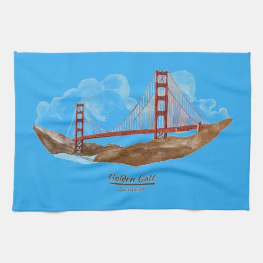 サンフランシスコゴールデンゲートブリッジ キッチンタオル (横)