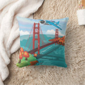 サンフランシスコゴールデンゲートブリッジ クッション (ブランケット)