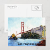 サンフランシスコゴールデンゲートブリッジ ポストカード (正面/裏面)