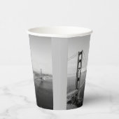 サンフランシスコゴールデンゲート白黒ヴィンテージ 紙コップ (右)