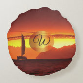 サンフランシスコサンセット1124 ラウンドクッション (裏面)