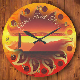 サンフランシスコサンセット1124 ラージ壁時計