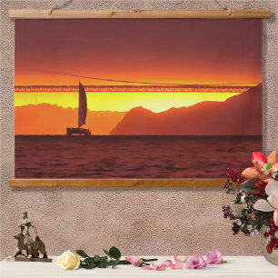 サンフランシスコサンセット1124 吊り下げ型タペストリー